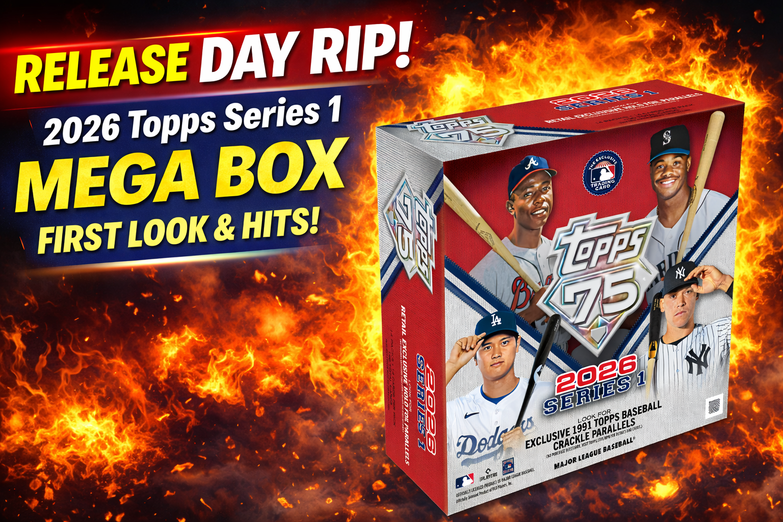 2026 Topps Series 1 Baseball Mega Box Release Day Rip | RipYard Cards ...