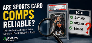 Sports card collector reviewing eBay sold listings and questioning whether card comps are reliable