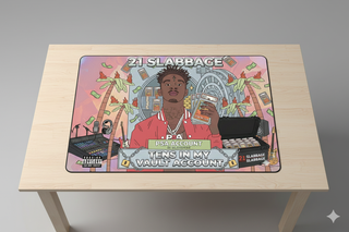 21 Slabbage Card Break Mat – “Tens in My PSA Account” Premium Rip Mat (36” x 18”)