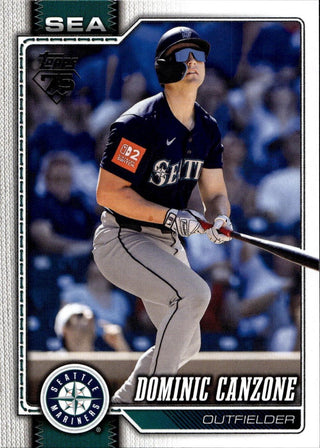 2026 Topps Dominic Canzone #156 Seattle Mariners
