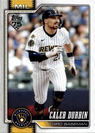 2026 Topps Caleb Durbin #297 Milwaukee Brewers