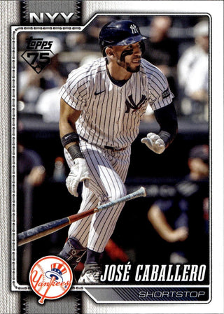 2026 Topps José Caballero #88 New York Yankees