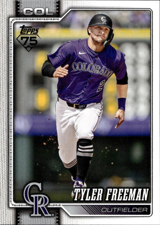 2026 Topps Tyler Freeman #199 Colorado Rockies