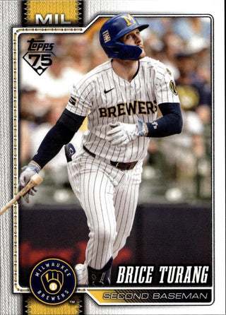 2026 Topps Brice Turang #105 Milwaukee Brewers