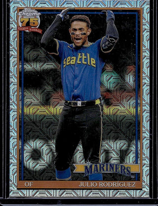 2026 Topps Julio Rodriguez #91C-62 1991 Topps 35th Anniversary Chrome Mariners