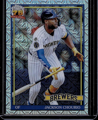 2026 Topps Jackson Chourio #91C-71 1991 Topps 35th Anniversary Chrome Brewers