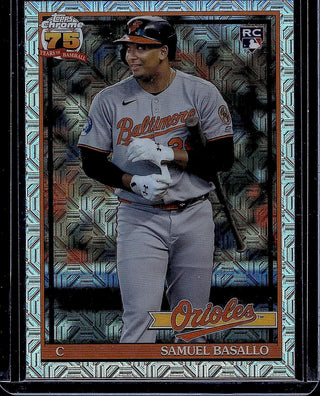 2026 Topps Samuel Basallo #91C-30 1991 Topps 35th Anniversary Chrome Orioles RC
