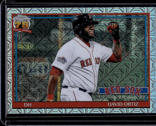 2026 Topps David Ortiz #91C-10 1991 Topps 35th Anniversary Chrome Red Sox
