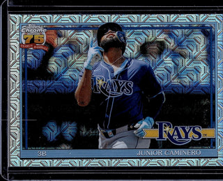 2026 Topps Junior Caminero #91C-2 1991 Topps 35th Anniversary Chrome Rays
