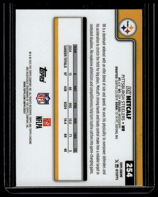 2025 Topps Chrome DK Metcalf #254 Pittsburgh Steelers