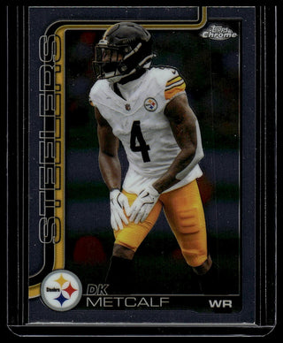 2025 Topps Chrome DK Metcalf #254 Pittsburgh Steelers