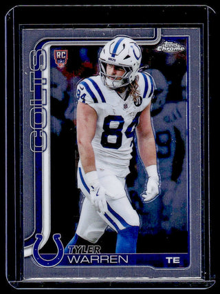 2025 Topps Chrome Tyler Warren #346 RC Indianapolis Colts