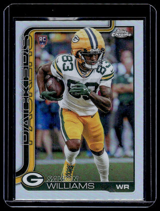 2025 Topps Chrome Savion Williams #340 RC Green Bay Packers