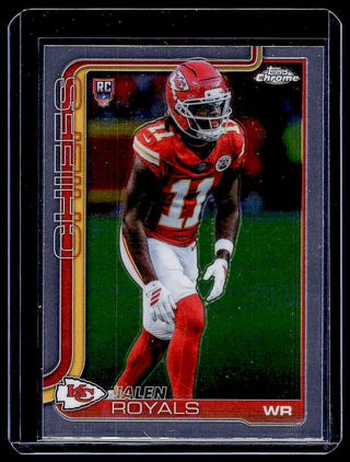 2025 Topps Chrome Jalen Royals #337 RC Kansas City Chiefs