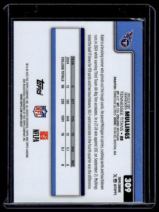 2025 Topps Chrome Kalel Mullings #309 RC Tennessee Titans