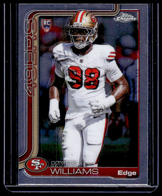 2025 Topps Chrome Mykel Williams #352 RC San Francisco 49ers
