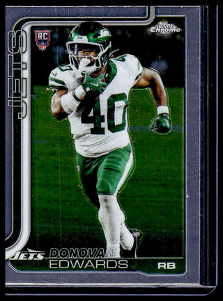 2025 Topps Chrome Donovan Edwards #392 RC New York Jets