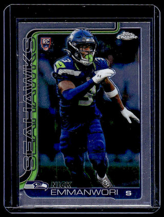 2025 Topps Chrome Nick Emmanwori #348 RC Seattle Seahawks
