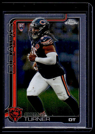 2025 Topps Chrome Shemar Turner #303 RC Chicago Bears