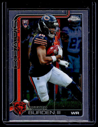 2025 Topps Chrome Luther Burden III #334 RC Chicago Bears