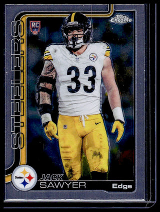 2025 Topps Chrome Jack Sawyer #357 RC Pittsburgh Steelers