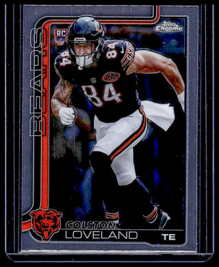 2025 Topps Chrome Colston Loveland #345 RC Chicago Bears
