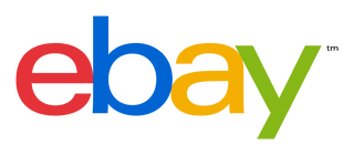 Colorful eBay logo on a black background