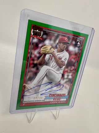 2026 Topps Series 1 Chase Burns 91A-CBU On Card Auto 69/99